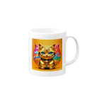 810aoの開運猫 Mug :right side of the handle