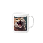 oekakishopのシャーッする猫 Mug :right side of the handle