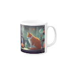 oekakishopの研究する猫 Mug :right side of the handle