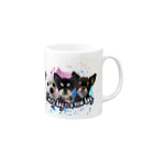 ここまる。🐶🎀のここまる三兄弟【Everyday is a new day】 Mug :right side of the handle