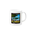 アングラーズデザイン BEATGRAPHICSの野尻湖リゾートイラストマグカップ Mug :right side of the handle