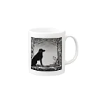 POPOMARUのdog3 Mug :right side of the handle