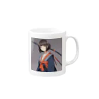 中原ひろふみのSAMURAI女史 Mug :right side of the handle