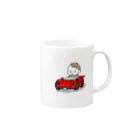 road-STUDIOのbaby on board_RED Mug :right side of the handle