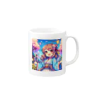 PiXΣLのColorful girl / type1 Mug :right side of the handle