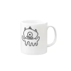 PAPOPINのかわいい宇宙人 Mug :right side of the handle