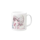 りんごあめのボブヘアgirl Mug :right side of the handle