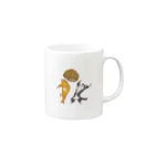 だいだい色のお店のねぞうねこ Mug :right side of the handle