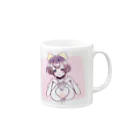 丈太郎のリボンをつけたお姉さん Mug :right side of the handle