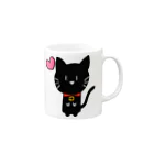 ねこ日和のねこ日和（黒猫） Mug :right side of the handle