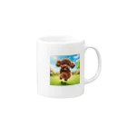 南familyのドット絵トットちゃん Mug :right side of the handle