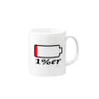 1%erの1%er - ITEMS Mug :right side of the handle