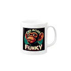 k.a.u.j.7のFUNKYなサルが登場 Mug :right side of the handle