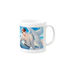 MACHIKO-OMOROのイケメン天使👼　みきゃえる Mug :right side of the handle