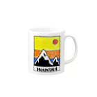 hanamituのMountain▲ Mug :right side of the handle