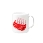 tmrの羊肉塊 Mug :right side of the handle