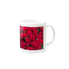 アトリエ英の情熱の赤い薔薇 Mug :right side of the handle