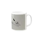 USAGIのめがねこ Mug :right side of the handle