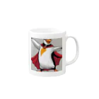 hypudgyのスーパーヒーローペンギン A  Mug :right side of the handle