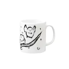 luckchanのもふもふシマエナガ Mug :right side of the handle