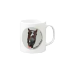 利根リバーサイドクラブの【引退馬支援】ノブワイルドグッズ Mug :right side of the handle