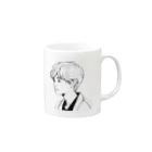 Matsue Hannaのハーフ系イケメン男子 Mug :right side of the handle