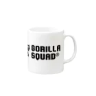 GORILLA SQUAD 公式ノベルティショップのGORILLA SQUAD ロゴ黒 Mug :right side of the handle