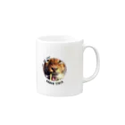 LEO　AND　STARSの剑齿虎－アートデザイン　グッズアイテム Mug :right side of the handle