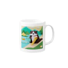 yumiceのice meets オリガミカワウソ Mug :right side of the handle