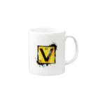 science closet（科学×ファッション）の元素シリーズ　~バナジウム V~ Mug :right side of the handle