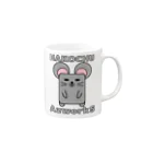 Ａ’ｚｗｏｒｋＳのハコチュウ（灰） Mug :right side of the handle