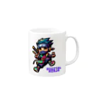 rsrsrsrsrの“Digital Ninja” ロゴ付き Mug :right side of the handle