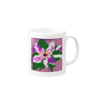 noaru633のドット絵のクレマチス Mug :right side of the handle