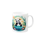 waterpandaの水辺のパンダ Mug :right side of the handle