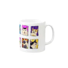 FuchsiaArtのCats Mood Mug :right side of the handle