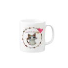 ʚ fuwari ɞのおすましパピ猫/ラグドール Mug :right side of the handle