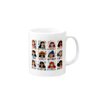 emi0215の乙女達言葉シリーズグッズ Mug :right side of the handle
