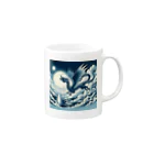 the blue seasonの雲を越えし野望の龍 Mug :right side of the handle