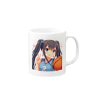 Iyashi_Nowのバスケットガール② Mug :right side of the handle