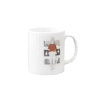 あめをたべようの赤い洋服のおんなのこ Mug :right side of the handle