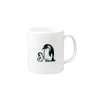 もふもふの森のペンギンのおやこ Mug :right side of the handle