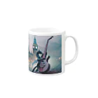 Audio Travellersのドラゴン・ギグ Mug :right side of the handle