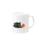 くろねこあいすの泣いてるくろねこあいす Mug :right side of the handle