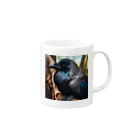 teru4312のカラス Mug :right side of the handle