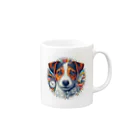 dogfulのクールなジャックラッセルテリア Mug :right side of the handle