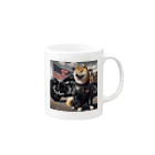 ANTARESのアメリカンライダー柴犬 Mug :right side of the handle