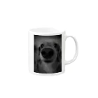 犬、猫　プリントの鼻ﾃﾞｶわんこ Mug :right side of the handle