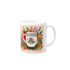 (っ◔◡◔)っ ♥ Le Petit Trésor ♥の花の詩カップ(The Flower Poetry Cup) Mug :right side of the handle