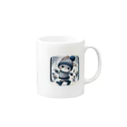 ナノ・ファンタジアの冬のうさぎくん Mug :right side of the handle