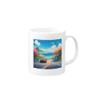 kaiminsapoのウチナー　ドライブ Mug :right side of the handle